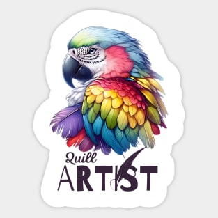 Quill Artist Sticker
